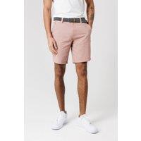 Tokyo Laundry Men's Cotton Twill Peached Shorts in Pink | Size: 2XL