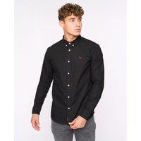 Bewley&Ritch Men's Chatmen Slim Fit Oxford Shirt in Black | Size: XL