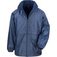 Result Core Men's Microfleece Lined Waterproof Jacket in Navy | Size: 3XL