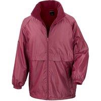 Result Core Men's Microfleece Lined Waterproof Jacket in Burgundy | Size: Medium