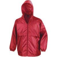 Result Core Men's Plain Blue Windbreaker in Red | Size: Small