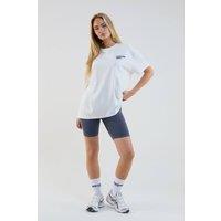 BCouture Women's Cycling Shorts & T-Shirt Set in Off-White | Size: Large