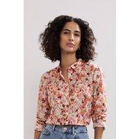 Phase Eight Women's Maddelena Ditsy Floral Print Shirt in Light Pink | Size: 16