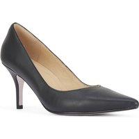 MALOW LONDON Women's Olivia Court Shoes PU/Patent Pointed Toe Stiletto Slip On Heels in Black | Size: 6