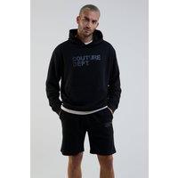 BCouture Men's Shorts, Hoodie & T-Shirt Set in Black | Size: Large