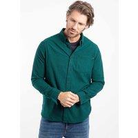 Weird Fish Men's Baskerville Houndstooth Flannel Shirt in Teal | Size: 2XL