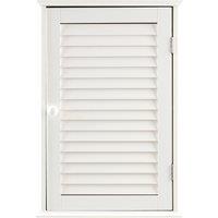 Orsina Shutter White Wood Wall Cabinet