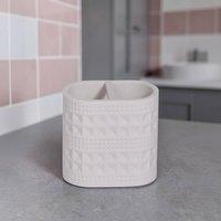 Showerdrape Maison Soft Green or White Shimmer Toothbrush Holder
