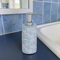 Showerdrape Buttercup Light Blue Floral Liquid Soap Dispenser