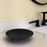 Showerdrape Ripple Textured Soap Dish in Black