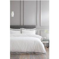 Bianca 'Mayfair' 200 Thread Count Cotton Duvet Cover Set in White | Size: Single