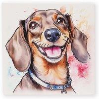 Arora Design Decorative Dog Ceramistone Coaster - Dachshund