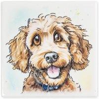 Arora Design Decorative Dog Ceramistone Coaster - Poodle Cross