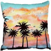 Benjamin Tate Design Cushions - Palm Trees at Sunset (Cushion)
