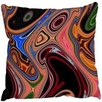 Benjamin Tate Design Cushions - Pyschedelic Marble Pattern (Cushion)