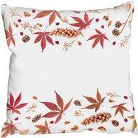 Benjamin Tate Design Cushions - Autumn Leaves Half Border (Cushion)