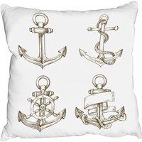 Benjamin Tate Design Cushions - Drawn Anchors (Cushion)