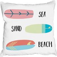 Benjamin Tate Design Cushions - Sea, Sand, Surf, Beach (Cushion)