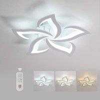 Pheashine Modern Dimmable LED Ceiling Light, 40W, Acrylic, 3000K-6000K (60cm) in White