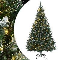 Berkfield Home Artificial Christmas Tree 150 LEDs 150 cm in Green