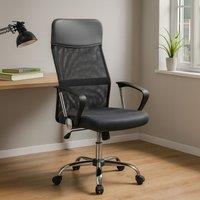 Orsina Brent High Back Mesh Home Office Chair in Dark Grey