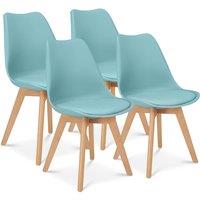 Bravich LTD Rocco Tulip Dining Chair in Duck Egg Blue | Size: 4 Pack
