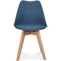 Bravich LTD Rocco Tulip Dining Chair in Navy | Size: 2 Pack