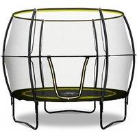 OutdoorToys Base Jump 3 8FT Trampoline With Halo Enclosure in Black