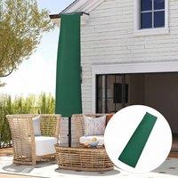 OUTSUNNY Garden Parasol Cover, Outdoor Cantilever Banana Umbrella Protector in Green