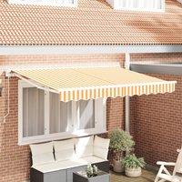 Berkfield Home Awning Replacement Fabric for 3.5x2 m Frame Yellow & White