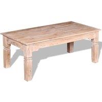 Berkfield Home Coffee Table Acacia Wood 110x60x45 cm in Brown | Size: 110 x 60 x 45 cm