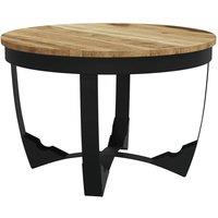 Berkfield Home Coffee Table Solid Rough Mango Wood 60x40 cm in Brown