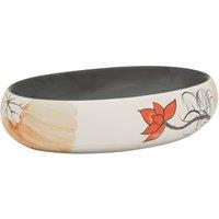 Berkfield Home Countertop Basin Multicolour Oval 59x40x15 cm Ceramic | Size: 59 x 40 x 15 cm
