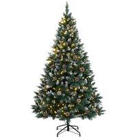 Berkfield Home Realistic Artificial Christmas Tree 150 LEDs 150 cm in Green
