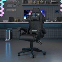 Gartistgo Ergonomic Gaming Chair with Adjustable Height, Reclining in Grey