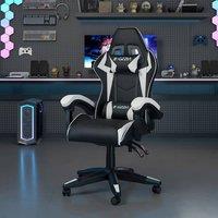 Gartistgo Ergonomic Gaming Chair with Adjustable Height, Reclining in Jet Black