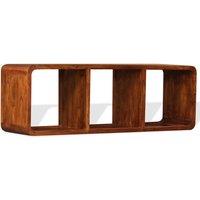 Berkfield Home TV Cabinet Solid Wood with Honey Finish 120x30x40 cm in Brown | Size: 120 x 30 x 40 cm