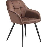 tectake Dining Chair Marilyn Per Piece - Brown/Black in Brown | Size: 1 Pack