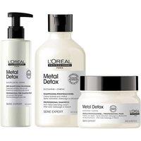 L'Oreal Professionnel Metal Detox Anti-porosity Filler Treatment Shampoo Mask in Clear