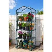 Neo 4 Tier Mini Greenhouse Indoor Outdoor Cover Grow House Steel Frame in Clear