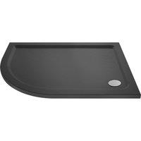Balterley Premium Shower Tray - Left Hand Offset Quadrant in Grey