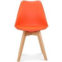Bravich LTD Rocco Tulip Dining Chair in Orange | Size: 4 Pack