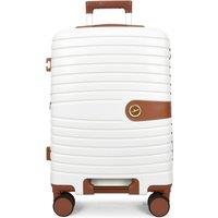 House of Leather Four Wheel Suitcase Hard Shell Lightweight Luggage Durban Grey Large in White | Size: Small
