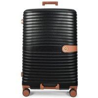 House of Leather Four Wheel Suitcase Hard Shell Lightweight Luggage Durban Grey Large in Black | Size: Medium