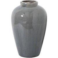 Hill Interiors Garda Juniper Glazed Vase in Grey