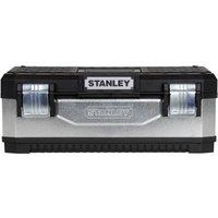 Stanley Galvanised Metal Toolbox in Silver