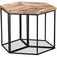 Berkfield Home Coffee Table Solid Mango Wood 56x48x40 cm in Brown | Size: 56 x 48 x 40 cm