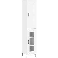 Berkfield Home Highboard White 34.5x34x180 cm Engineered Wood