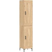 Berkfield Home Highboard Sonoma Oak 34.5x34x180 cm Engineered Wood in Brown