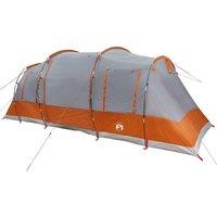 Berkfield Home Modern Family Tent Tunnel 6-Person Grey Waterproof